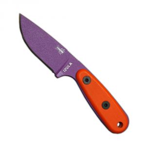 ESEE Izula Purple Fixed Blade Knife w/ Orange G10 Handles and Molded Polymer Sheath